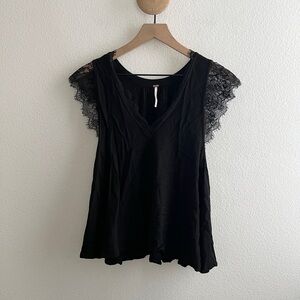 Free People Lace Cap Sleeve Tank